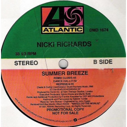 Nicki Richards - Summer Breeze (Extended / Big Beat Hip Hop Mix / Radio Edit / Frankie Knuckles Club Remix) Vinyl Promo