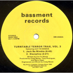 Turntable Terror Trax Vol 3 - Return To House On Fire / Fierce / Jack Be Nimble / Discipline