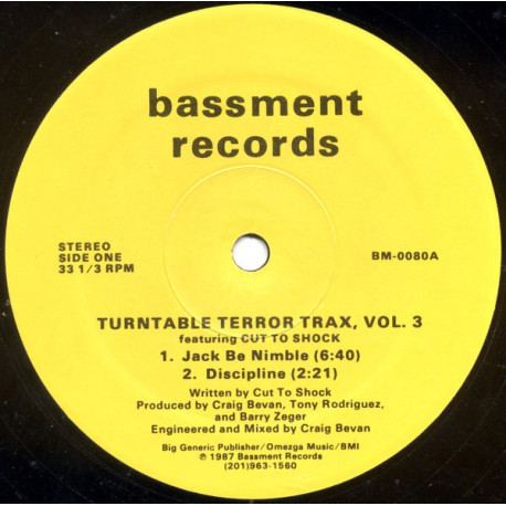 Turntable Terror Trax Vol 3 - Return To House On Fire / Fierce / Jack Be Nimble / Discipline