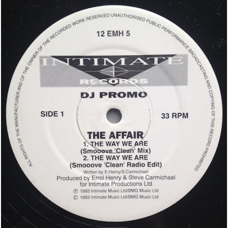 Affair - The Way We Are (Smoove Clean Mix / Smoove Clean Edit / Dirty Drummond Bass Mix / Dirty Edit / Chorus Vibes Mix)
