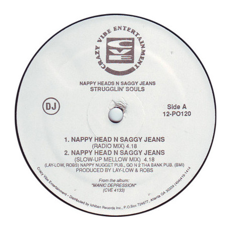 Strugglin' Souls – Nappy Head N Saggy Jeans (4 Mixes) / Phunky Behavior (Red Eye Version)