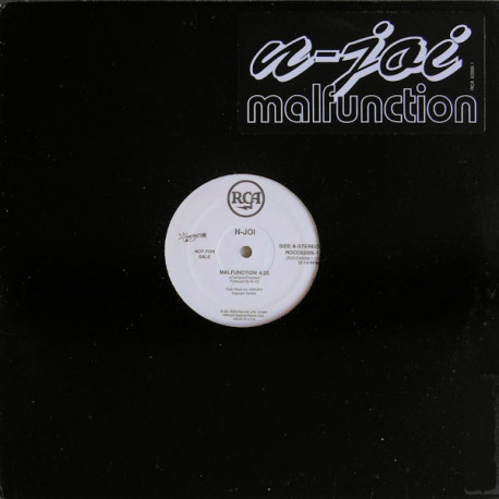 N Joi - Malfunction (Original Mix) Vinyl Promo - Plays Same Both Sides