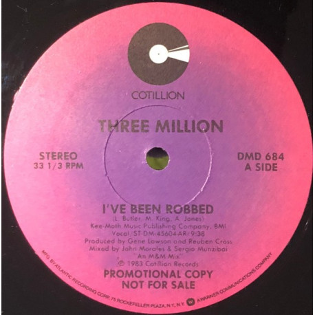 Three Million - Ive Been Robbed (Extended / Instrumental / Edited Version)