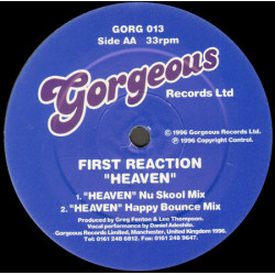 First Reaction - Heaven (Club Mix / Hard Dub / Nu Skool Mix / Happy Bounce Mix)