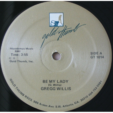 Gregg Willis - Be My Lady (2 Mixes)