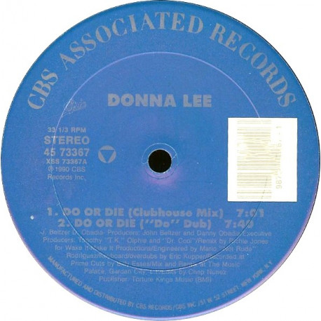 Donna Lee - Do Or Die (Clubhouse Mix / Do Dub / Crossover Mix / Die Dub)