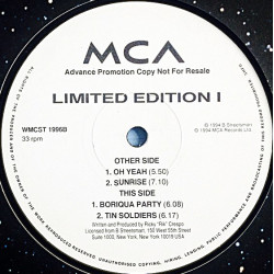 Ricky Crespo - Oh Yeah / Sunrise / Boriqua Party / Tin Soldiers (Vinyl Promo)