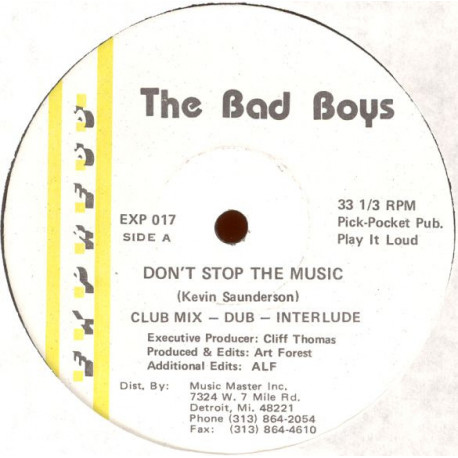 Bad Boys - Dont Stop The Music (Club Mix / Dub / Interlude / Down Under Mix / Techno Mix)