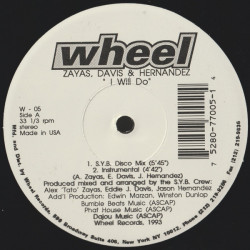 Zayas Davis & Hernandez - I Will Do (SYB Disco Mix / Eddies Organ Ride / Instrumental / Bonus Village Beats)