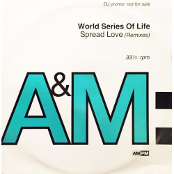 World Series Of Life - Spread Love (12" Mix / Olav Basoski Remix / Special Rave DJ Edit / Mellow Garage Mix / Edit) Vinyl Promo