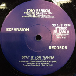 Tony Ransom - Stay If You Wanna / Think Before You Do