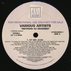 Motown 40 Megamix - 3 Mix Promo Feat Diana Ross / Rockwell / Rick James / Four Tops / Smokey / Martha Reeves / Dazz Band