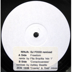 DJ Food - Conciousness (Ashley Beedle Cosmic Mix / Dub Mix)  / Freedom (Fila Brazilia Mix 1) Vinyl Promo