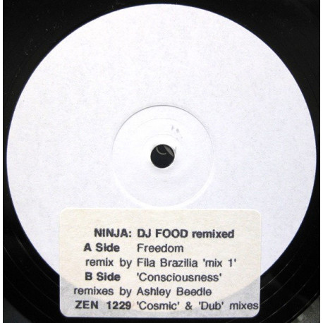 DJ Food - Conciousness (Ashley Beedle Cosmic Mix / Dub Mix)  / Freedom (Fila Brazilia Mix 1) Vinyl Promo