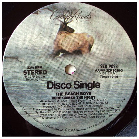 Beach Boys - Here Comes The Night (10.42 Disco Mic / Instrumental)