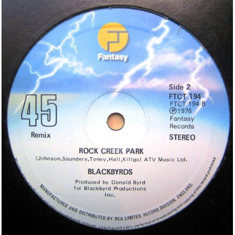 Blackbyrds - Rock Creek Park / Dont Know What To Say