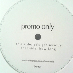 Jermaine Jackson - Lets Get Serious (Discolexic Edit) / Ace - How Long (Discolexic Edit)