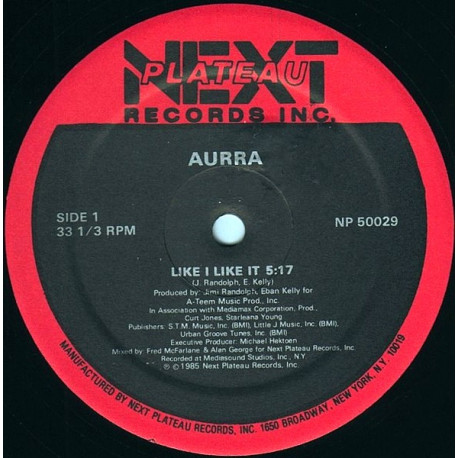 Aurra - Like I Like It (Original 12" Mix / Radio Mix / Instrumental)  Vinyl Looks Unplayed