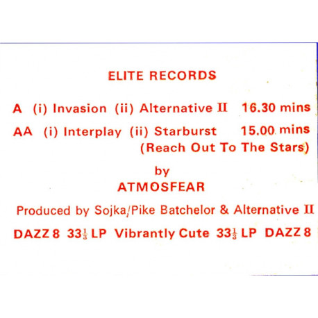 Atmosfear - Invasion / Alternative II / Interplay / Starburst (DAZZ 8)