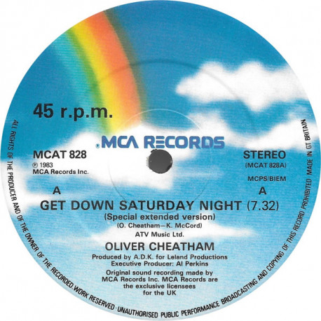 Oliver Cheatham - Get Down Saturday Night (Special Extended Version) / Something About You