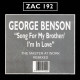 George Benson - Song For My Brother (Masters At Work 12" Mix / MAW Dub) / Im In Love (Masters At Work 12" Mix / MAW Dub)