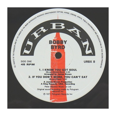 Bobby Byrd - I know you got soul / If you dont work / Hot pants im coming / Hot pants (Bonus Beats)