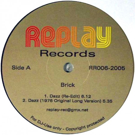 Brick - Dazz (Original Long Version / Re-Edit) / Tom Browne - Funkin For Jamaica (Original Mix / Re-Edit)