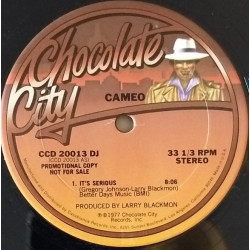 Cameo - Its Serious (Long Version)  One Sided Vinyl Promo, Sampled On Sunkids Rescue Me
