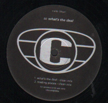 AZ - Whats the deal (Main mix / Clean mix) / Trading places (Main mix / Clean mix) Vinyl 12" Record Promo