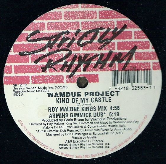 Wamdue Project - King of my castle (Bini & Martini 999 mix / Bini & Martini 999 Dub / Roy Malone Kings mix / Armins Gimmick Dub)
