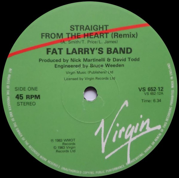 Fat Larrys Band - Straight from the heart (Remix / Dub mix / Edit)