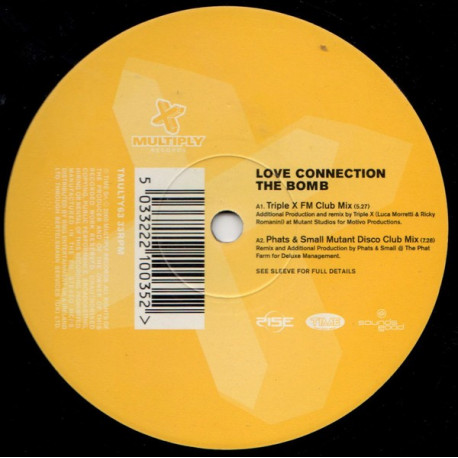 Love Connection The Bomb Triple X Fm Club Mix Phats Small Mutant Disco Club Mix Phats Small Mutant Disco Dub Mix Bus Stop Records bus stop records