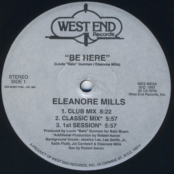 Eleanore Mills - Be here (Club mix / Classic mix / 1st Session / Eleanore's mix / Dub mix)