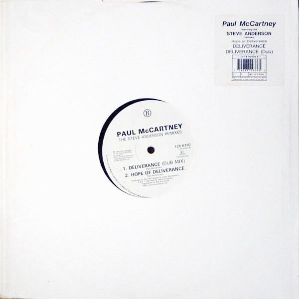 Paul McCartney - Deliverance (Brothers In Rhythm Extended mix / Brothers In Rhythm Dub / Hope Of Deliverence) Promo
