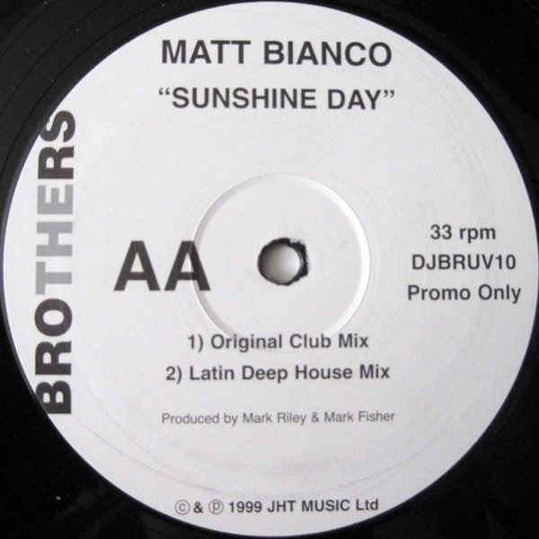 Matt Bianco - Sunshine day (3 mixes)