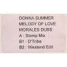 Donna Summer - Melody of love (David Morales Stomp mix / Morales D'Tribe mix / Westend Edit) Vinyl Promo