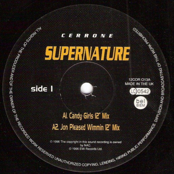 Cerrone - Supernature (Original 12 Inch Version / Candy Girls Remix / Jon Pleased Wimmin Remix / William Orbit Remix)