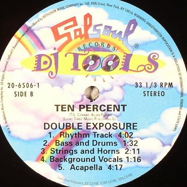 Double Exposure - Ten Percent (Original 12 / Instrumental / Acappella / Background Vocals / Rhythm Track / Bass & Drums / String