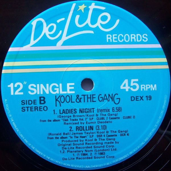 Kool & The Gang - Ladies night (1983 Remix) / Misled (Full Length Version) / Rollin (12" Vinyl Record)
