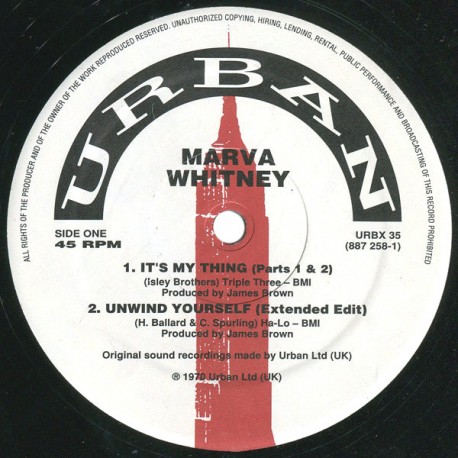 Marva Whitney - Unwind yourself (Extended Edit) / Its my thing / Myra Barnes -  The message from the soul sisters / Super good (