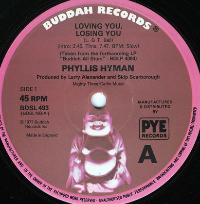 Phyllis Hyman - Loving you, losing you/Betcha by golly wow
