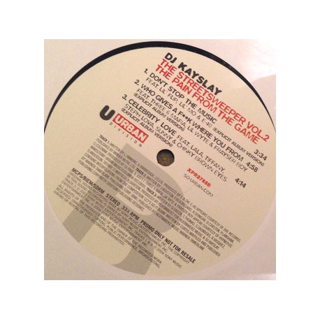 DJ Kayslay - The Streetsweeper Volume 2 (The pain from the game) 2LP Promo featuring Not your average Joe (feat Fat Joe, Joe Bud