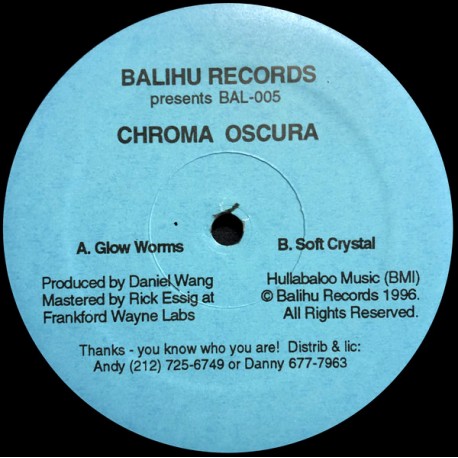 Daniel Wang - Chroma oscura (Glow worms / Soft crystal)