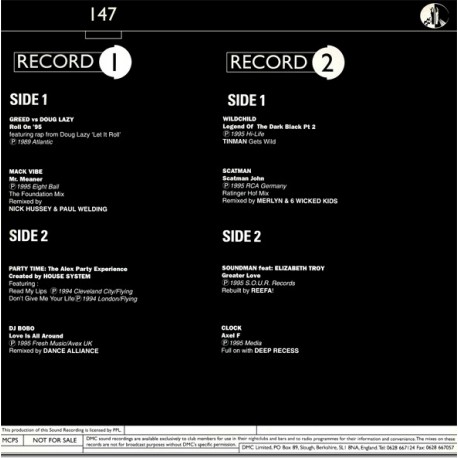 DMC 147 - 2X12inch featuring Doug Lazy "Let it roll" (Greed Remix) / Wildchild "Legend of the dark black" (Tinman Remix) / Mack