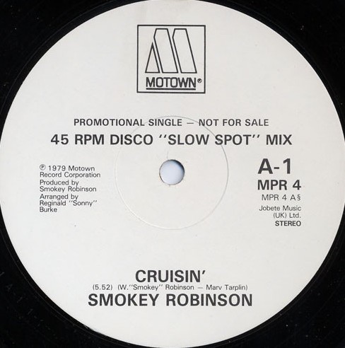 Smokey Robinson / Jean Carn feat The Temptations - Cruisin (Full Length Version) / If you dont know me by now (Promo)