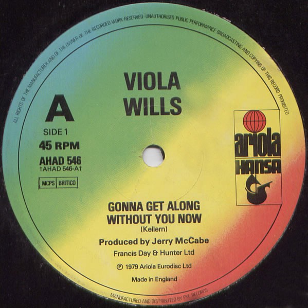 Viola Wills - Gonna get along with out you now (Original Extended Version) / Your love (12" Vinyl Record)