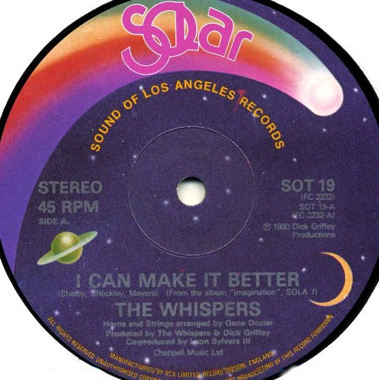Whispers - I can make it better (Extended version) / Say you (12" Vinyl Record)