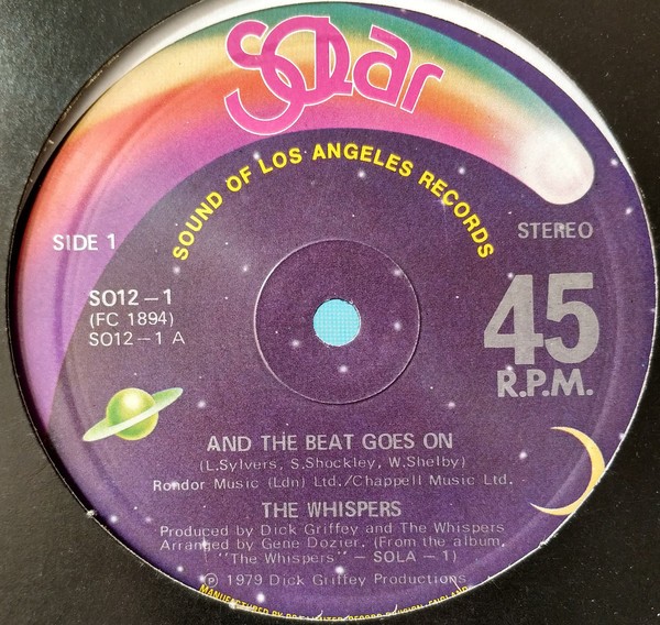 Whispers - And the beat goes on (Full Length Original Disco mix) / Can you do the boogie (12" Vinyl Record)