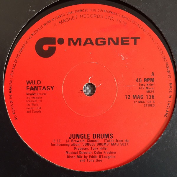Wild Fantasy - Jungle Drums / Get It On (12" Vinyl Record)