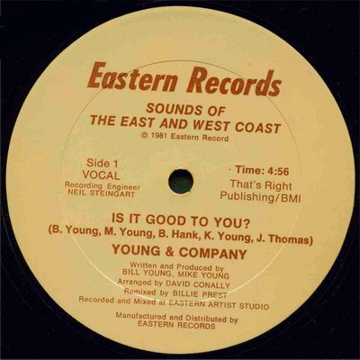 Young & Company - Its it good to you (Vocal / Instrumental) 12" Vinyl Record